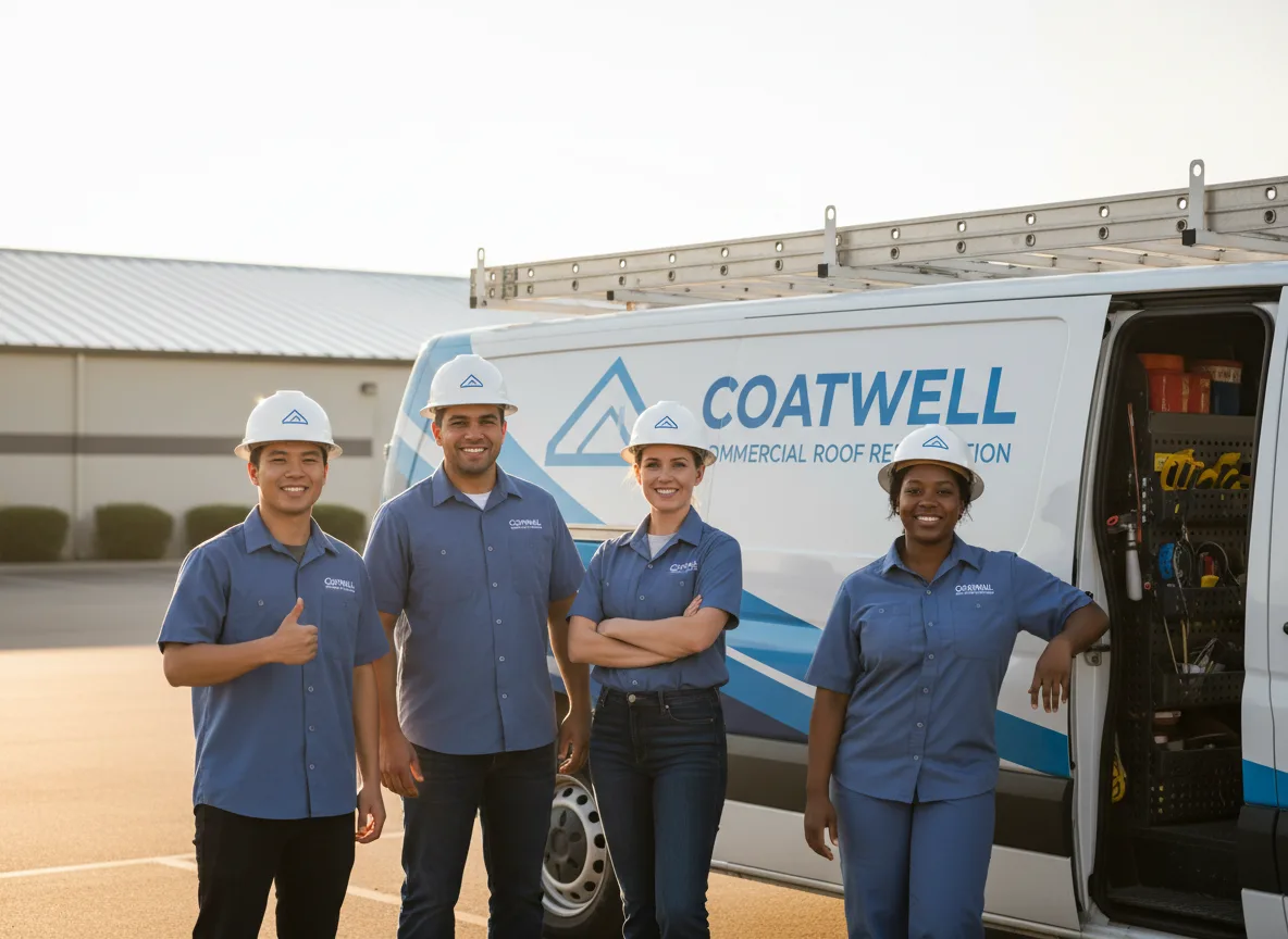 Commercial roof coating company in Weston, MA