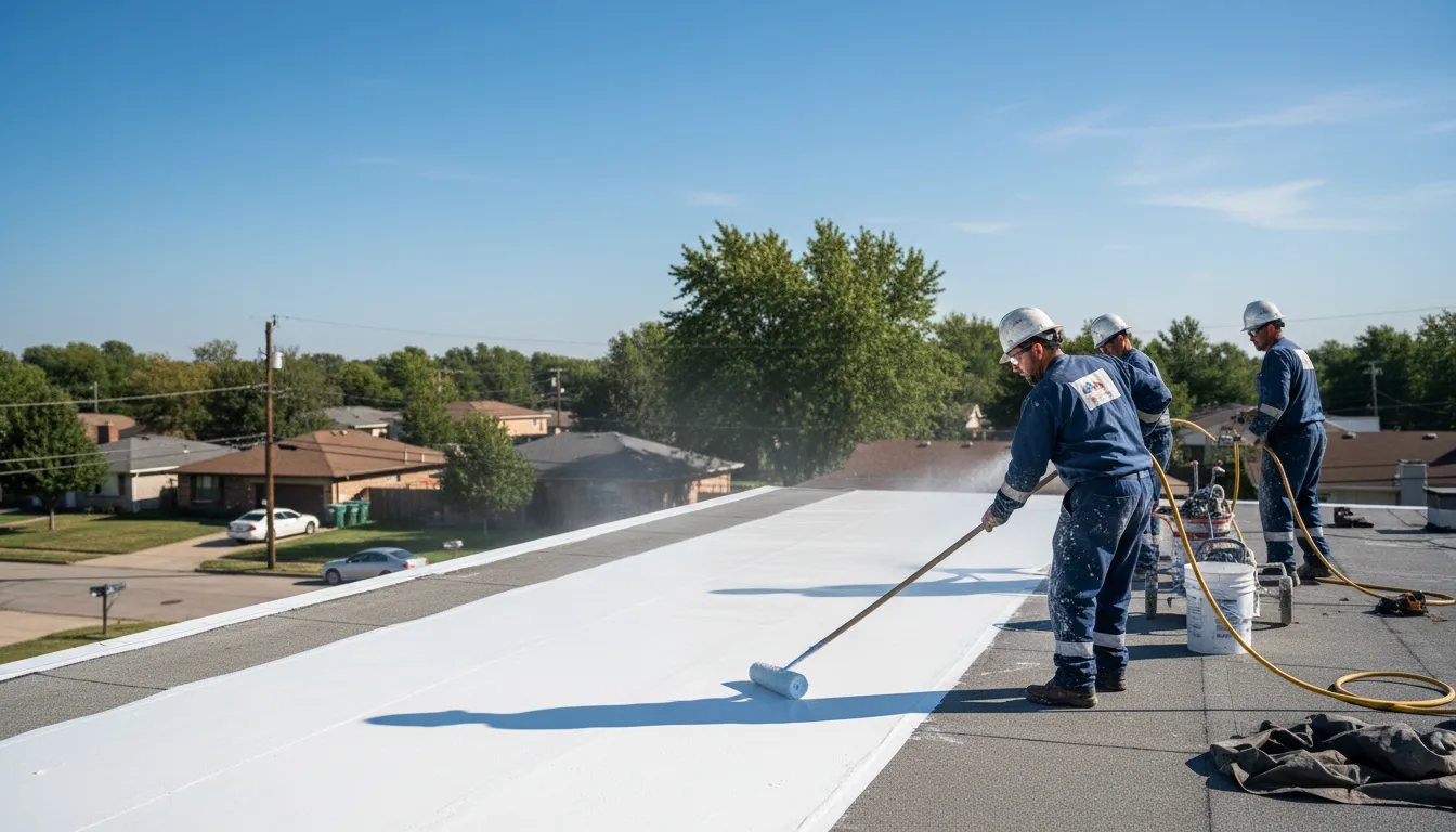 Commercial roof coating in Weston, MA near me